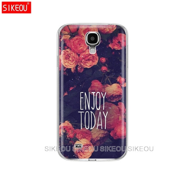 Silicone Soft Case For Samsung Galaxy S4 i9500 Case TPU Cover For Samsung S4 Phone shell  da Hoesje Protective For S 4 butterfly