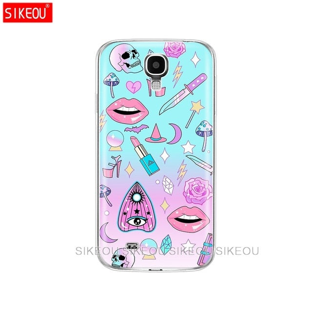 Silicone Soft Case For Samsung Galaxy S4 i9500 Case TPU Cover For Samsung S4 Phone shell  da Hoesje Protective For S 4 butterfly