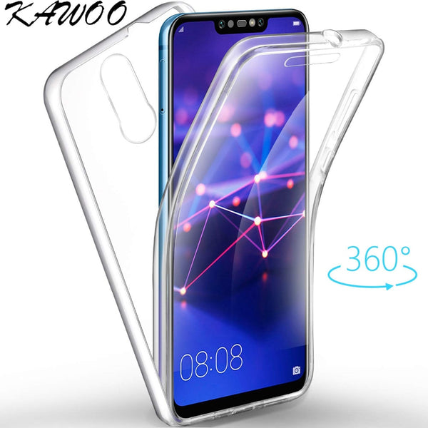 360 Degree Clear Full Protection Soft TPU Case Cover sFor Huawei Mate 20 Lite Front & Back Full Body Phone Capa For Mate 20 Pro