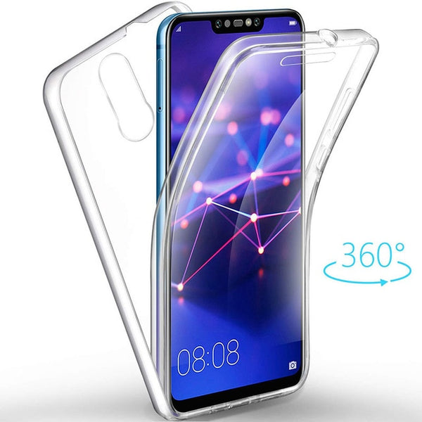 360 Degree Clear Full Protection Soft TPU Case Cover sFor Huawei Mate 20 Lite Front & Back Full Body Phone Capa For Mate 20 Pro