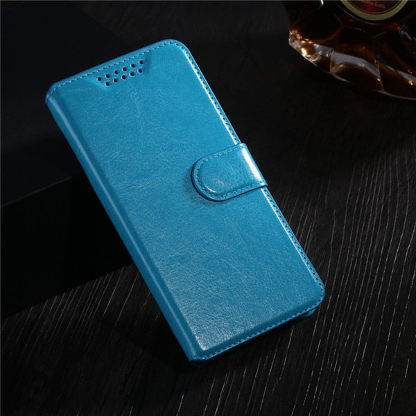 Leather Flip Wallet Cover Case For ZTE Blade A510 A512 A520 A1 AF3 A6 L3 L4 L5 L7 L110 X5 X7 X9 V6 V9 V7 V8 Lite Phone Case