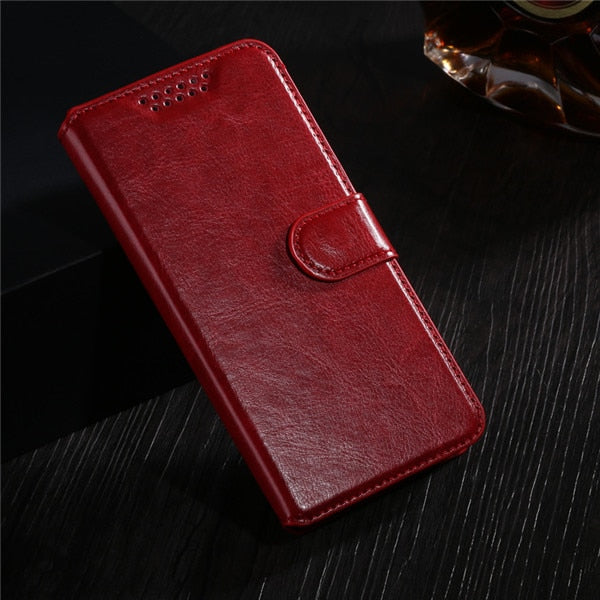 Leather Flip Wallet Cover Case For ZTE Blade A510 A512 A520 A1 AF3 A6 L3 L4 L5 L7 L110 X5 X7 X9 V6 V9 V7 V8 Lite Phone Case