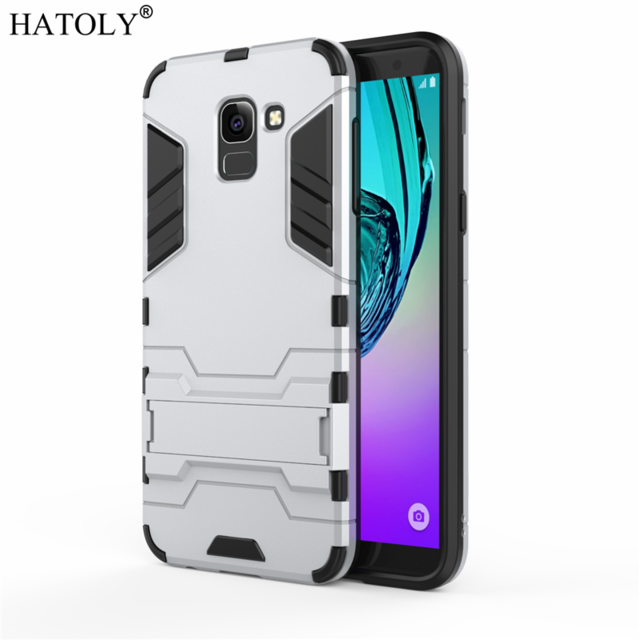 HATOLY For Armor Case Samsung Galaxy J6 2018 Case Galaxy J6 Robot Silicon Rubber Hard Back Phone Cover For Samsung J6 2018 J600F