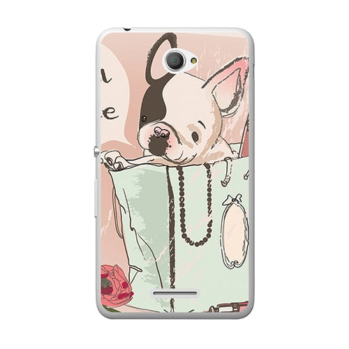 For Sony Xperia E4 E2115 E2105 5.0 inch Hard Plastic Case Mobile Phone Cover Bag Cellphone Housing Shell Skin Mask DIY Customize