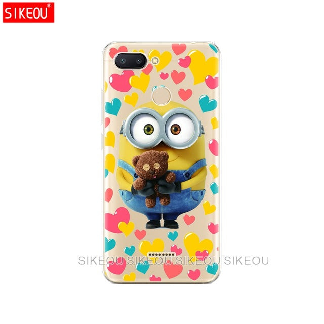 silicone case for Xiaomi Redmi 6 Case Full Protection Soft tpu Back Cover Phone Cases For Redmi6 bumper hongmi 6 Coque marble
