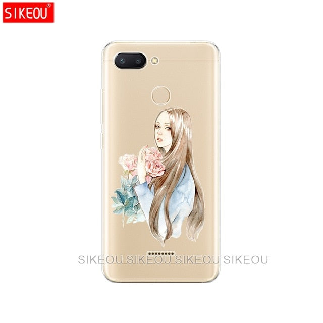 silicone case for Xiaomi Redmi 6 Case Full Protection Soft tpu Back Cover Phone Cases For Redmi6 bumper hongmi 6 Coque marble