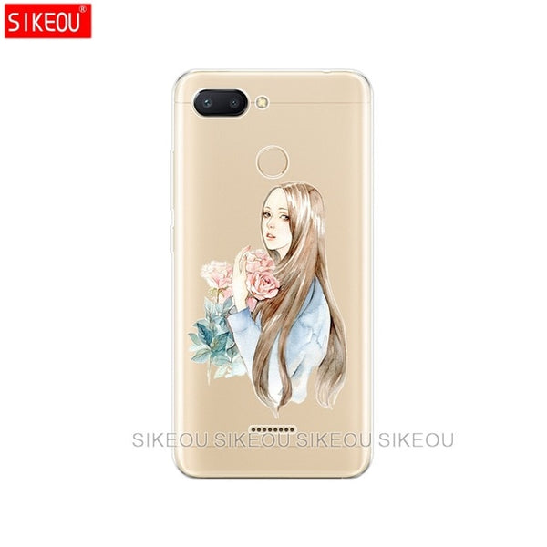 silicone case for Xiaomi Redmi 6 Case Full Protection Soft tpu Back Cover Phone Cases For Redmi6 bumper hongmi 6 Coque marble