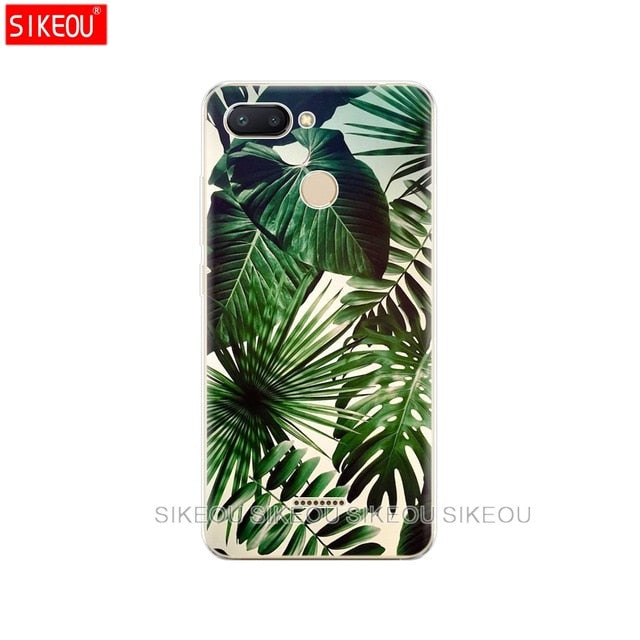 silicone case for Xiaomi Redmi 6 Case Full Protection Soft tpu Back Cover Phone Cases For Redmi6 bumper hongmi 6 Coque marble