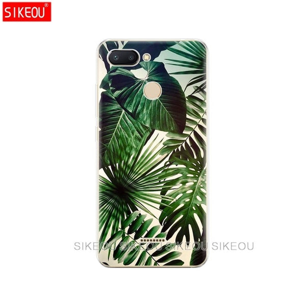 silicone case for Xiaomi Redmi 6 Case Full Protection Soft tpu Back Cover Phone Cases For Redmi6 bumper hongmi 6 Coque marble