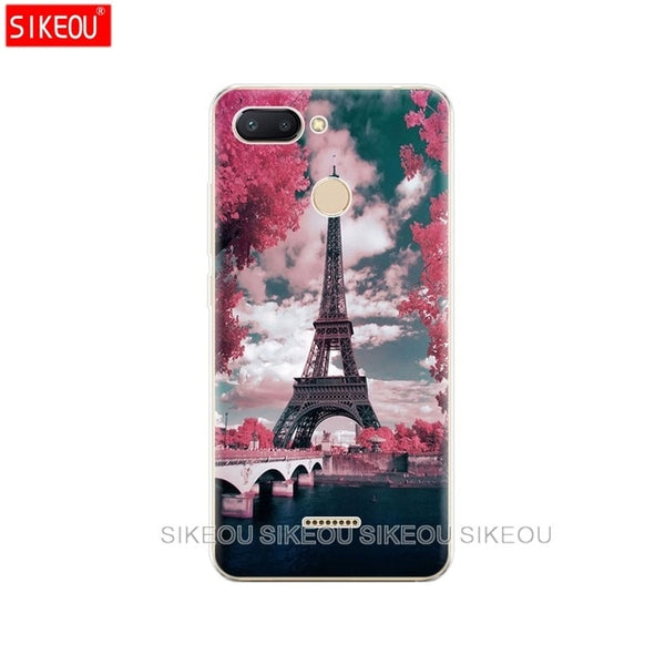 silicone case for Xiaomi Redmi 6 Case Full Protection Soft tpu Back Cover Phone Cases For Redmi6 bumper hongmi 6 Coque marble