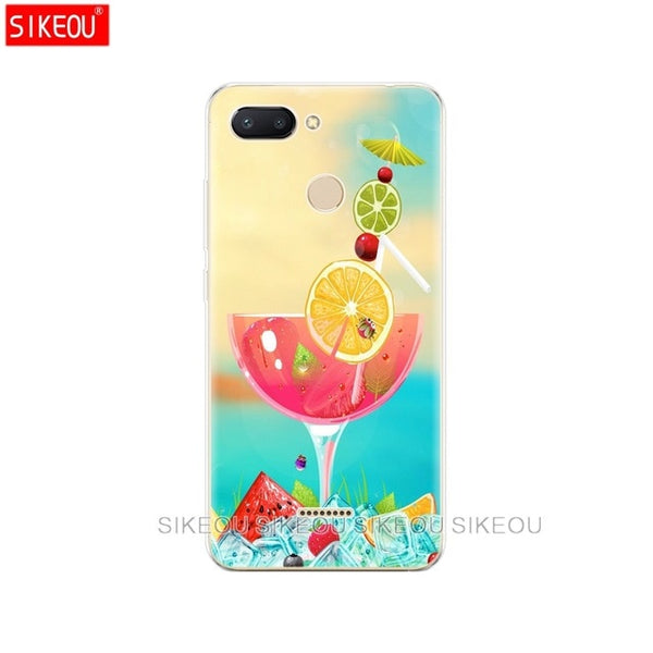 silicone case for Xiaomi Redmi 6 Case Full Protection Soft tpu Back Cover Phone Cases For Redmi6 bumper hongmi 6 Coque marble