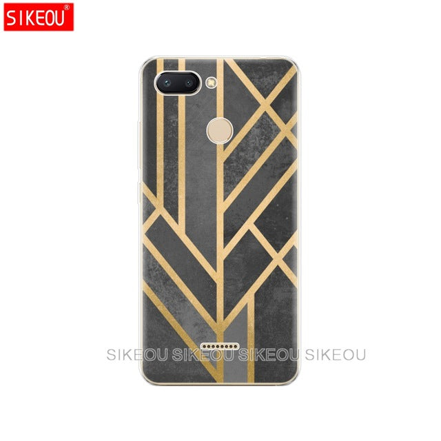 silicone case for Xiaomi Redmi 6 Case Full Protection Soft tpu Back Cover Phone Cases For Redmi6 bumper hongmi 6 Coque marble