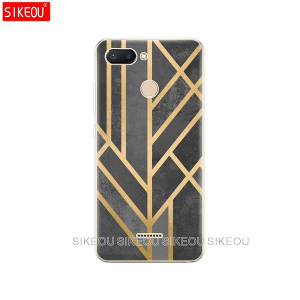 silicone case for Xiaomi Redmi 6 Case Full Protection Soft tpu Back Cover Phone Cases For Redmi6 bumper hongmi 6 Coque marble