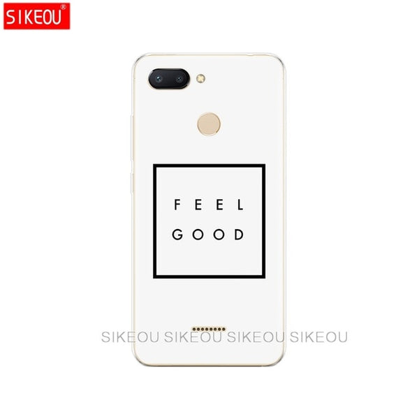 silicone case for Xiaomi Redmi 6 Case Full Protection Soft tpu Back Cover Phone Cases For Redmi6 bumper hongmi 6 Coque marble