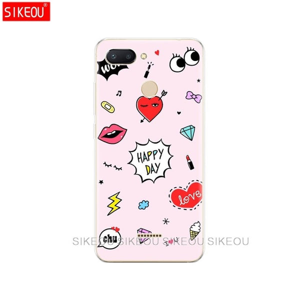 silicone case for Xiaomi Redmi 6 Case Full Protection Soft tpu Back Cover Phone Cases For Redmi6 bumper hongmi 6 Coque marble
