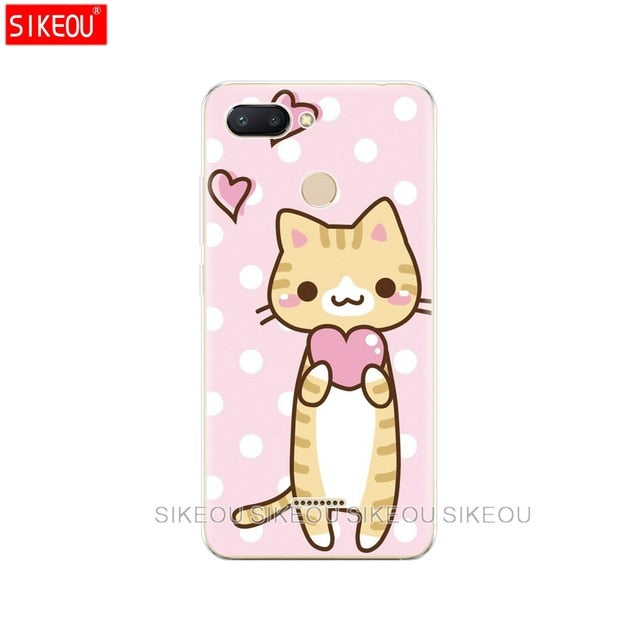 silicone case for Xiaomi Redmi 6 Case Full Protection Soft tpu Back Cover Phone Cases For Redmi6 bumper hongmi 6 Coque marble