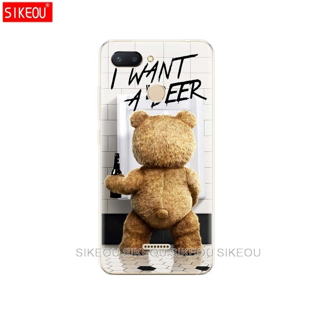 silicone case for Xiaomi Redmi 6 Case Full Protection Soft tpu Back Cover Phone Cases For Redmi6 bumper hongmi 6 Coque marble