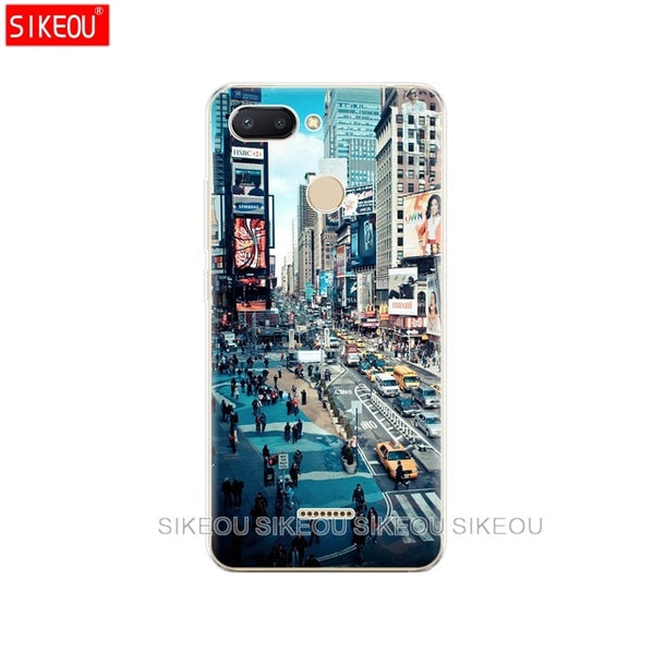 silicone case for Xiaomi Redmi 6 Case Full Protection Soft tpu Back Cover Phone Cases For Redmi6 bumper hongmi 6 Coque marble