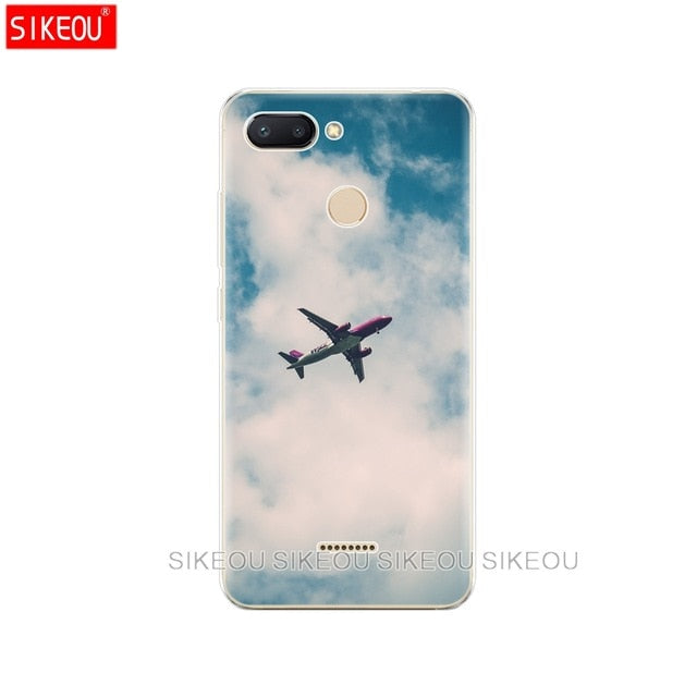 silicone case for Xiaomi Redmi 6 Case Full Protection Soft tpu Back Cover Phone Cases For Redmi6 bumper hongmi 6 Coque marble