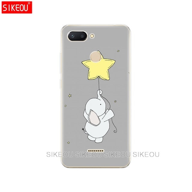 silicone case for Xiaomi Redmi 6 Case Full Protection Soft tpu Back Cover Phone Cases For Redmi6 bumper hongmi 6 Coque marble