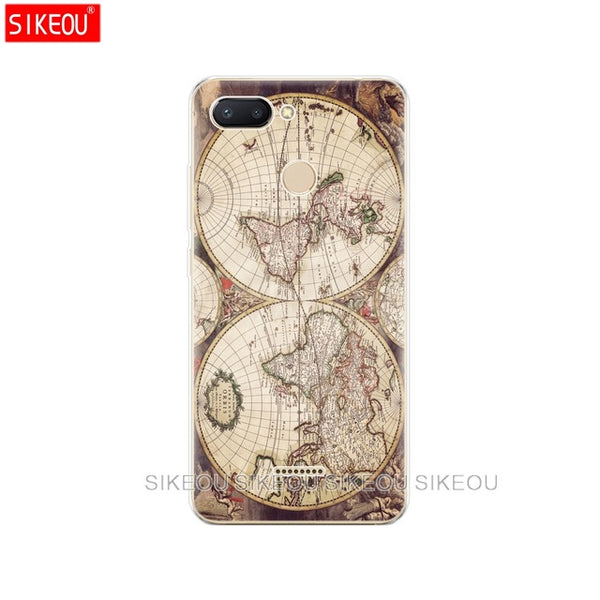 silicone case for Xiaomi Redmi 6 Case Full Protection Soft tpu Back Cover Phone Cases For Redmi6 bumper hongmi 6 Coque marble