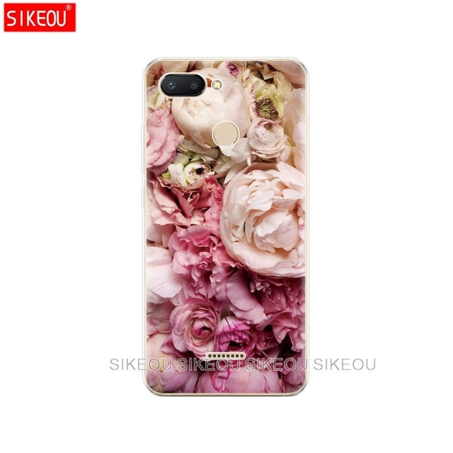 silicone case for Xiaomi Redmi 6 Case Full Protection Soft tpu Back Cover Phone Cases For Redmi6 bumper hongmi 6 Coque marble