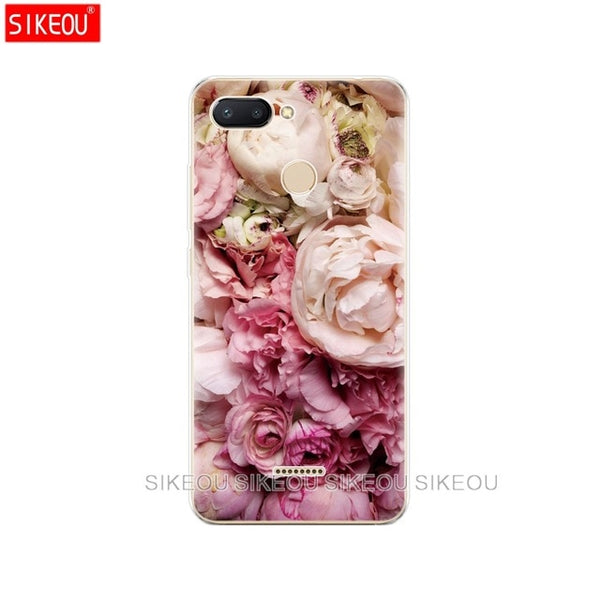silicone case for Xiaomi Redmi 6 Case Full Protection Soft tpu Back Cover Phone Cases For Redmi6 bumper hongmi 6 Coque marble