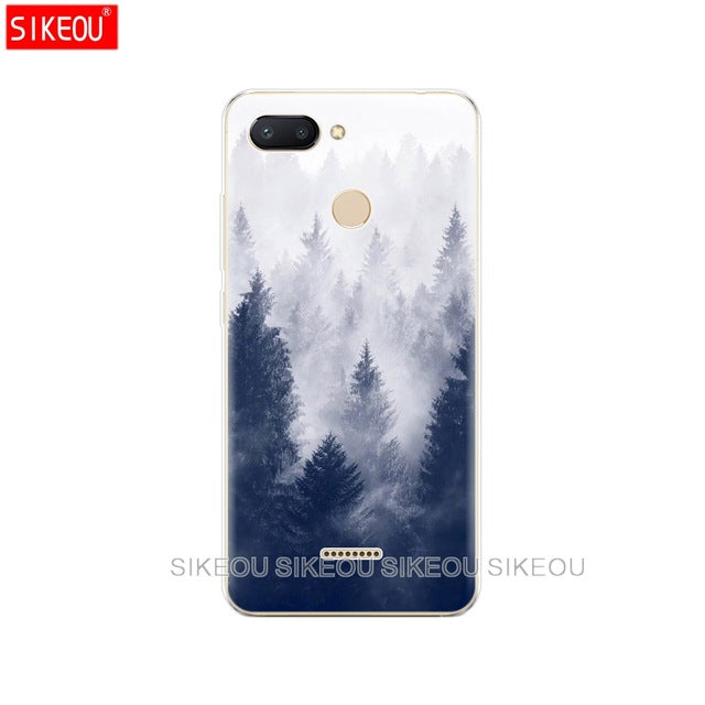 silicone case for Xiaomi Redmi 6 Case Full Protection Soft tpu Back Cover Phone Cases For Redmi6 bumper hongmi 6 Coque marble