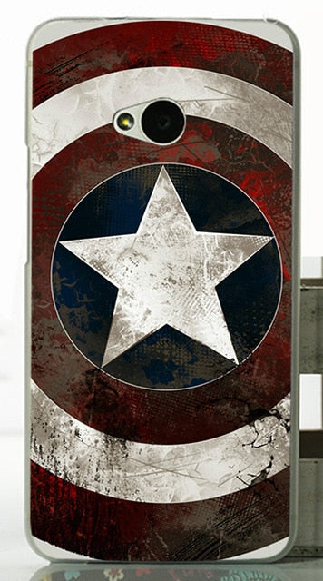 For HTC One M7 Dual Sim 802d High Quality Transpatent Hard Plastic Color Paint Case  Mobile Phone Cover Case