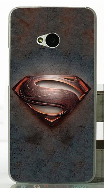 For HTC One M7 Dual Sim 802d High Quality Transpatent Hard Plastic Color Paint Case  Mobile Phone Cover Case