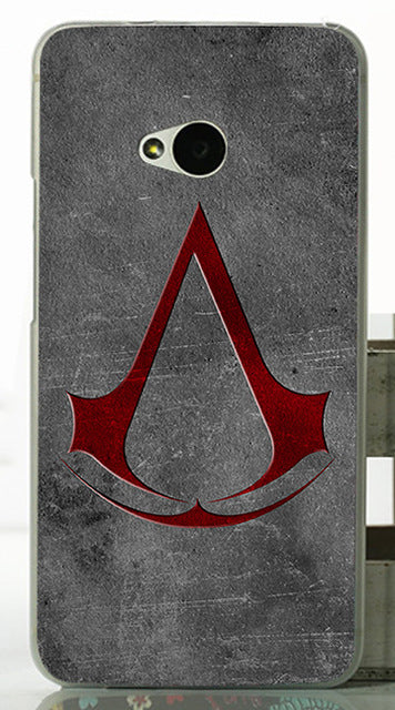 For HTC One M7 Dual Sim 802d High Quality Transpatent Hard Plastic Color Paint Case  Mobile Phone Cover Case