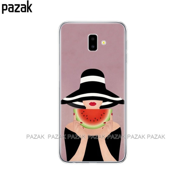 case For Samsung J6 Plus Soft TPU Print Cover For Samsung Galaxy J6Plus 2018 J6+ J 6 Plus J610 J610F Cases Silicone Phone Capas