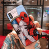 Marvel Deadpool Comic Spiderman Custom Photo Soft Phone Case for iPhone 8 7 6 6S Plus X XS MAX 5 5S SE XR Mobile Cover Babaite