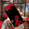 Marvel Deadpool Comic Spiderman Custom Photo Soft Phone Case for iPhone 8 7 6 6S Plus X XS MAX 5 5S SE XR Mobile Cover Babaite