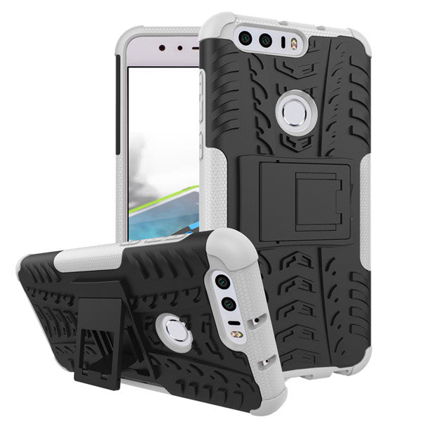 Armor cover sFor hoesjes Huawei Honor 8 Case Hard Plastic Silicon Mobile Cover for huawei Honor8 FRD L09 L19 L02 phone cases