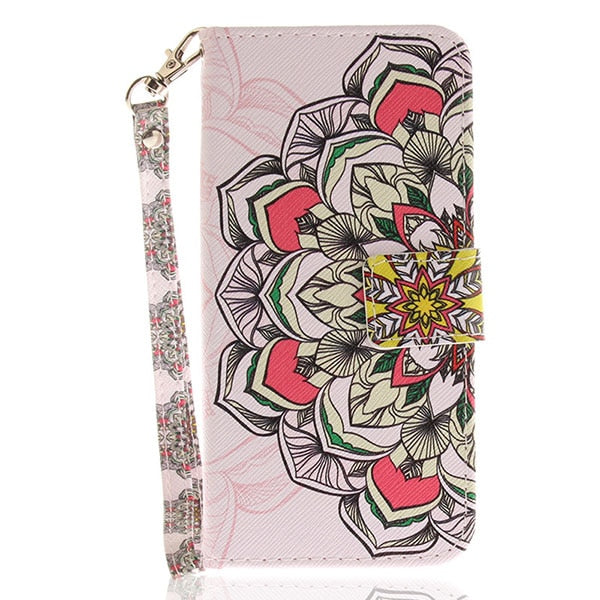 EFFELON Case PU Leather Wallet Flip Cover Case For LG Q6 / LG Q6 Alpha M700 cell Phone Bag Cases For LG Q6a Mobile Cover Capa