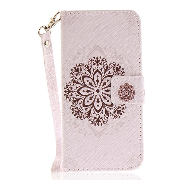 EFFELON Case PU Leather Wallet Flip Cover Case For LG Q6 / LG Q6 Alpha M700 cell Phone Bag Cases For LG Q6a Mobile Cover Capa