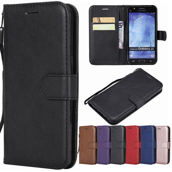 Leather Flip Phone Case For Samsung Galaxy J5 Case 2015 J500 Wallet Cover For Samsung Galaxy J5 2016 J510 Mobile Phone Cover